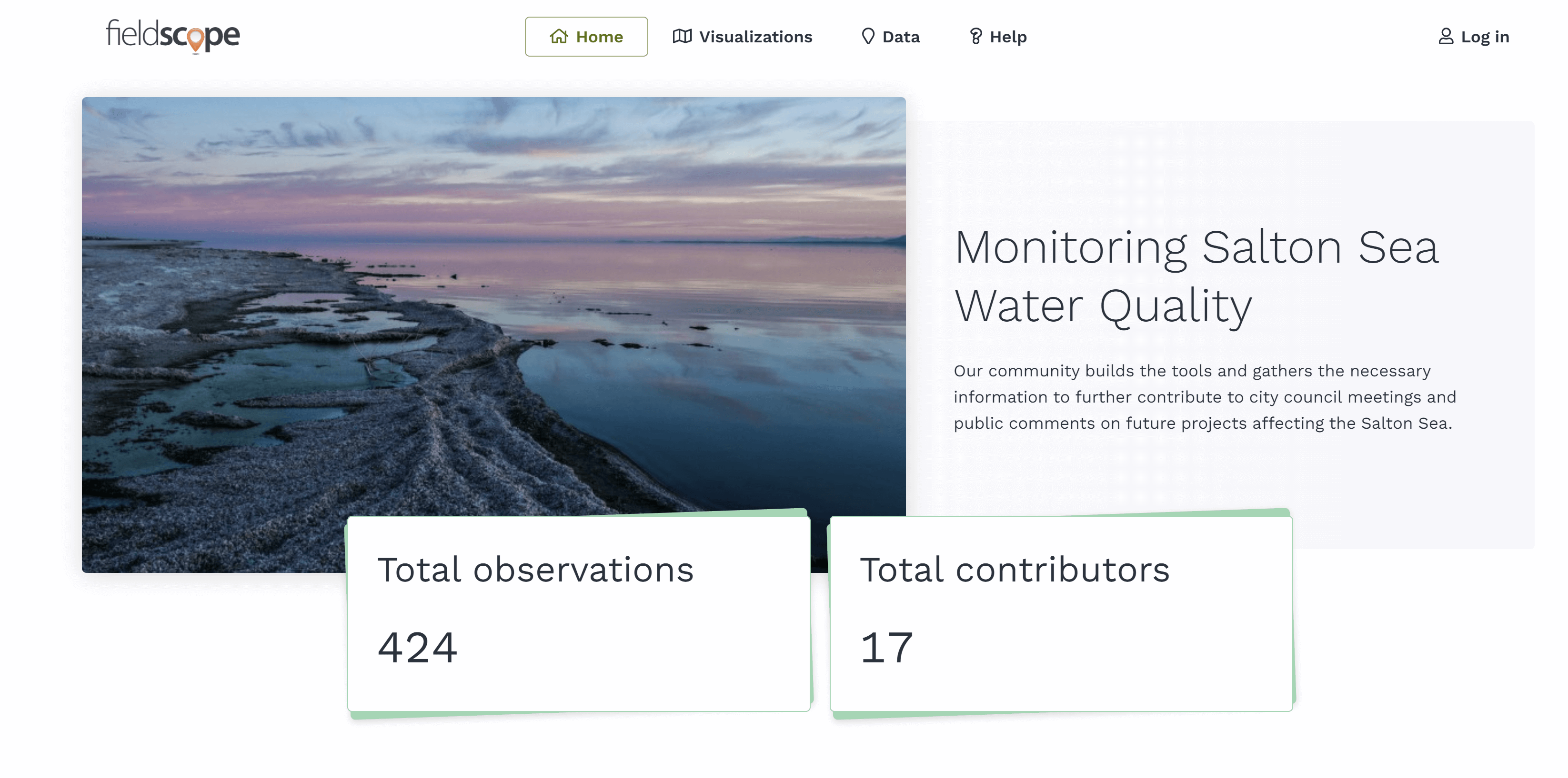 Field Scope: Monitoring Salton Sea Water Quality